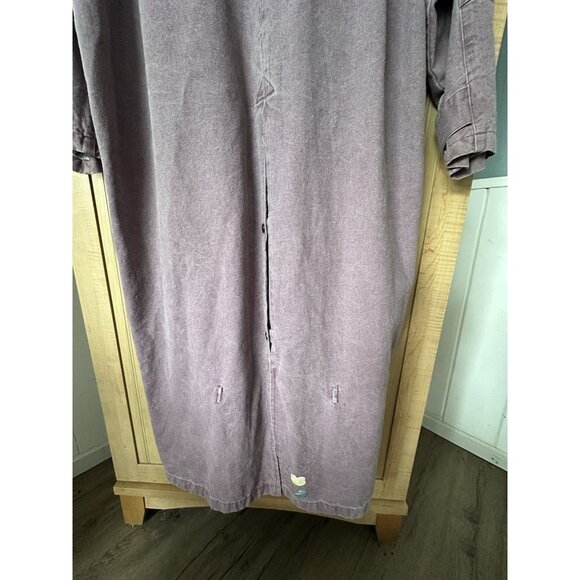 Vintage The Australian Outback Collection Canvas Cotton Duster Coat Jacket SZ L - Picture 5 of 15